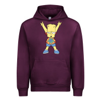 Mauve Wine groovy bart Urban Hoodie - linhVisuals
