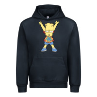 Navy groovy bart Urban Hoodie - linhVisuals