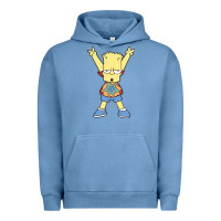 Pigment Pebble Blue groovy bart Urban Hoodie - linhVisuals