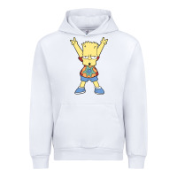 White groovy bart Urban Hoodie - linhVisuals