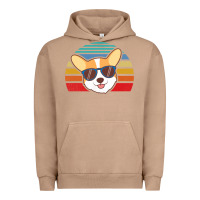 Pigment Burro cool corgi vintage 80s dog lover Urban Hoodie - linhVisuals