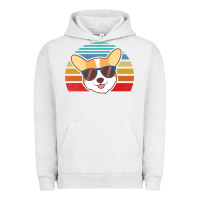 Pigment Lunar Rock cool corgi vintage 80s dog lover Urban Hoodie - linhVisuals