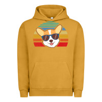 Pigment Peanut Butter cool corgi vintage 80s dog lover Urban Hoodie - linhVisuals