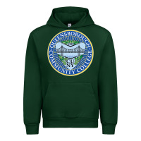 Forest Green queensborough community college Urban Hoodie - linhVisuals