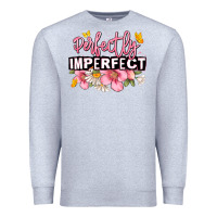 Heather Grey perfectly imperfect Premium Sweatshirt - JahusDesignShop