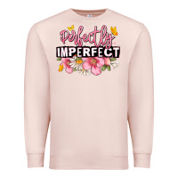 Pale Pink perfectly imperfect Premium Sweatshirt - JahusDesignShop