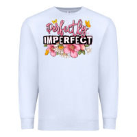 White perfectly imperfect Premium Sweatshirt - JahusDesignShop