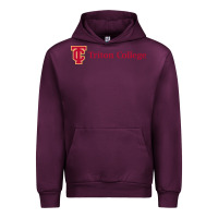 Mauve Wine triton college Urban Hoodie - linhVisuals