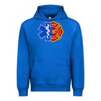 Cobalt emt firefighter ems fire first responder premium Urban Hoodie - linhVisuals