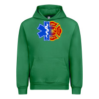 Emerald emt firefighter ems fire first responder premium Urban Hoodie - linhVisuals