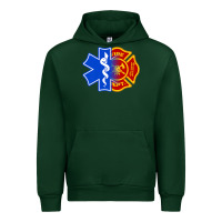 Forest Green emt firefighter ems fire first responder premium Urban Hoodie - linhVisuals