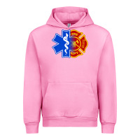 Fuchsia Pink emt firefighter ems fire first responder premium Urban Hoodie - linhVisuals
