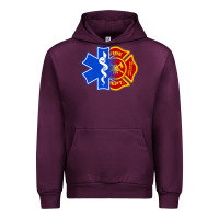 Mauve Wine emt firefighter ems fire first responder premium Urban Hoodie - linhVisuals