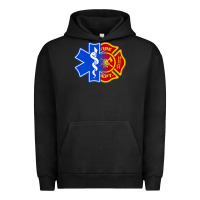 Pigment Black emt firefighter ems fire first responder premium Urban Hoodie - linhVisuals
