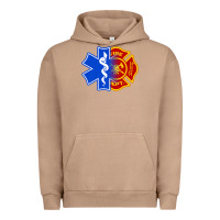 Pigment Burro emt firefighter ems fire first responder premium Urban Hoodie - linhVisuals