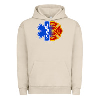 Pigment French Oak emt firefighter ems fire first responder premium Urban Hoodie - linhVisuals