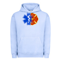 Pigment Grape Ice emt firefighter ems fire first responder premium Urban Hoodie - linhVisuals