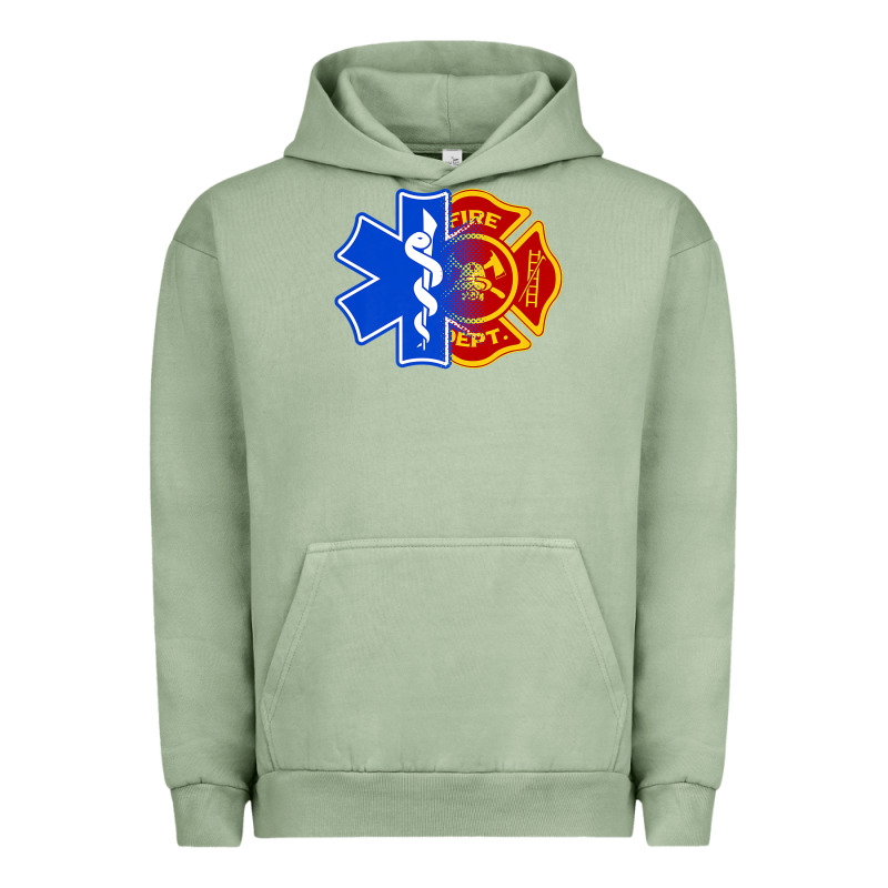 Emt Firefighter Ems Fire First Responder Premium Urban Hoodie by linhVisuals | Teevron