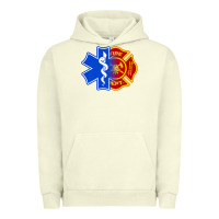 Pigment Pistachio emt firefighter ems fire first responder premium Urban Hoodie - linhVisuals