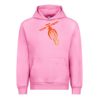 Fuchsia Pink fat bike mountain biking Urban Hoodie - linhVisuals