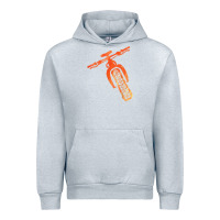 Heather Grey fat bike mountain biking Urban Hoodie - linhVisuals