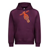 Mauve Wine fat bike mountain biking Urban Hoodie - linhVisuals