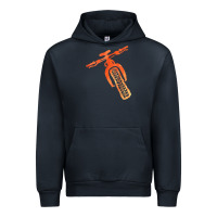 Navy fat bike mountain biking Urban Hoodie - linhVisuals