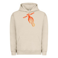 Pigment French Oak fat bike mountain biking Urban Hoodie - linhVisuals