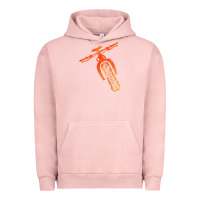 Pigment Salmon fat bike mountain biking Urban Hoodie - linhVisuals