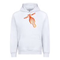 White fat bike mountain biking Urban Hoodie - linhVisuals