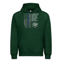 Forest Green police in america correctional officer prayer Urban Hoodie - linhVisuals