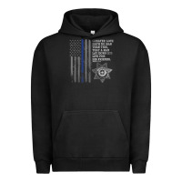 Pigment Black police in america correctional officer prayer Urban Hoodie - linhVisuals