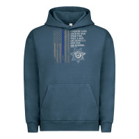 Pigment Midnight Navy police in america correctional officer prayer Urban Hoodie - linhVisuals