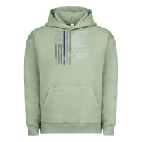 Pigment Oil Green police in america correctional officer prayer Urban Hoodie - linhVisuals