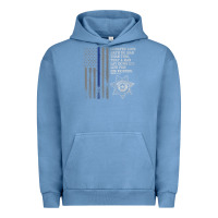 Pigment Pebble Blue police in america correctional officer prayer Urban Hoodie - linhVisuals