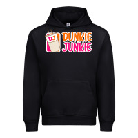 Black donut coffee lover dunkie junkie Urban Hoodie - linhVisuals