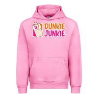 Fuchsia Pink donut coffee lover dunkie junkie Urban Hoodie - linhVisuals