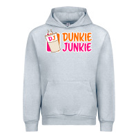Heather Grey donut coffee lover dunkie junkie Urban Hoodie - linhVisuals