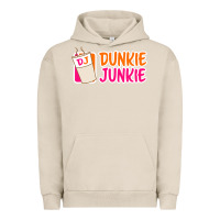 Pigment French Oak donut coffee lover dunkie junkie Urban Hoodie - linhVisuals
