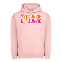 Pigment Salmon donut coffee lover dunkie junkie Urban Hoodie - linhVisuals