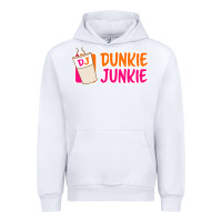 White donut coffee lover dunkie junkie Urban Hoodie - linhVisuals