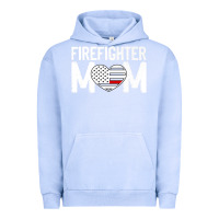 Pigment Grape Ice female firefighter mom thin red line flag firefighting premium Urban Hoodie - linhVisuals