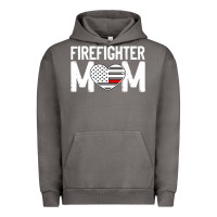 Pigment Tornado female firefighter mom thin red line flag firefighting premium Urban Hoodie - linhVisuals