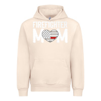 Sandshell female firefighter mom thin red line flag firefighting premium Urban Hoodie - linhVisuals