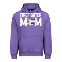 Tulip female firefighter mom thin red line flag firefighting premium Urban Hoodie - linhVisuals