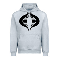 Heather Grey Gi Joe Cobra Vintage Urban Hoodie - linhVisuals
