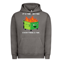 Pigment Tornado dumpster fire its fine im fine Urban Hoodie - linhVisuals