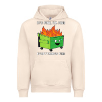 Sandshell dumpster fire its fine im fine Urban Hoodie - linhVisuals