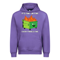 Tulip dumpster fire its fine im fine Urban Hoodie - linhVisuals