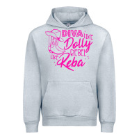 Heather Grey Reba Mcentire Diva Like Dolly Rebel Like Reba Urban Hoodie - linhVisuals